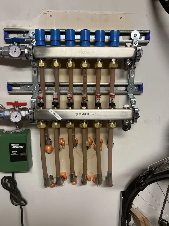 Plumber performing Gas Leak Detection at a residential property in Portsmouth